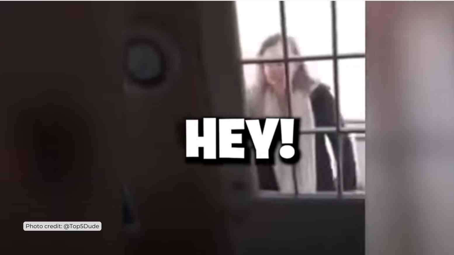 Psycho girlfriend at door