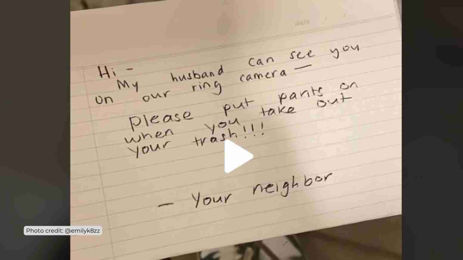 Neighbors Leave a Note